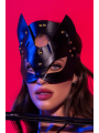 Masque félin en faux cuir - Mapalé