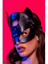 Masque félin en faux cuir - Mapalé