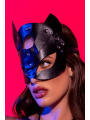 Masque félin en faux cuir - Mapalé