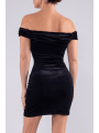 Robe velours noir Giulia - LDS2BLK