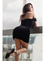 Robe velours noir Giulia - LDS2BLK