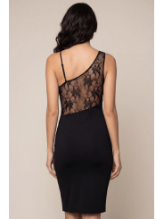 Robe courte à bretelles Victoria - LDC05BLK