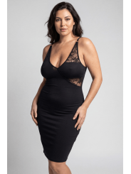 Robe courte à bretelles Victoria - LDC05BLK