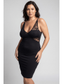 Robe courte à bretelles Victoria - LDC05BLK