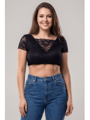 Top court noir bi matière réversible - LTK2-BLK