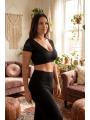 Top court noir bi matière réversible - LTK2-BLK