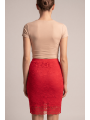 Jupe longue rouge Catalina - LSK2-LRED