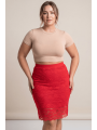 Jupe longue rouge Catalina - LSK2-LRED