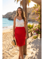 Jupe longue rouge Catalina - LSK2-LRED