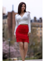Jupe longue rouge Catalina - LSK2-LRED