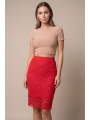 Jupe longue rouge Catalina - LSK2-LRED