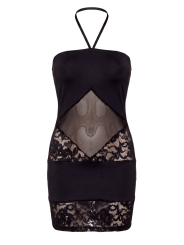 Robe bustier maille et dentelle - LDR2