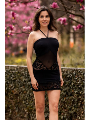 Robe bustier maille et dentelle - LDR2