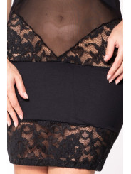 Robe bustier maille et dentelle - LDR2