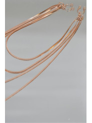 bijou pinces tétons avec 4 chainettes doré rose - SO-0188