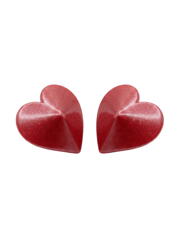 Nipple Métal rouge Cache tétons cœur - 202000106