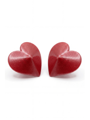Nipple Métal rouge Cache tétons cœur - 202000106