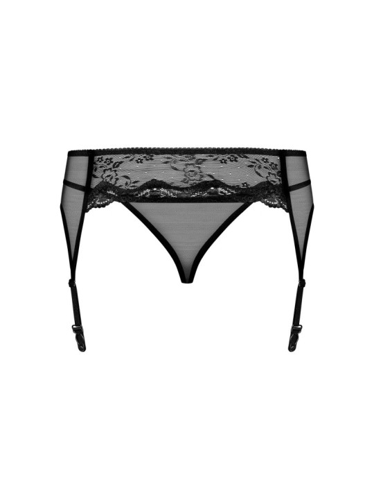 Charms Porte-jarretelles et String - Noir