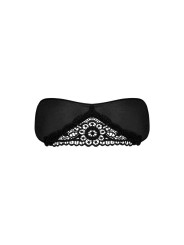 Satinia Masque en satin - Noir