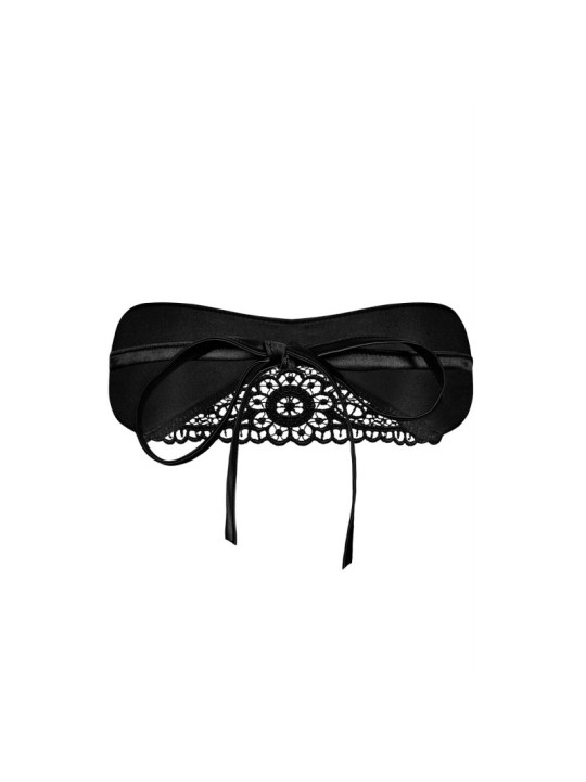 Satinia Masque en satin - Noir