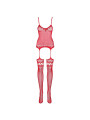 F214 Bodystocking - Rouge