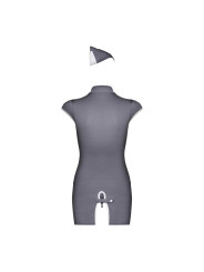 Stewardess Costume 3 pcs - Gris