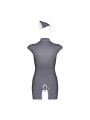 Stewardess Costume 3 pcs - Gris