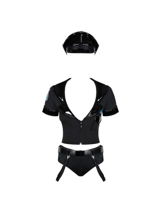 Police set Costume 6 pièces - Noir