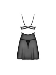 Nutris babydoll et String - Noire