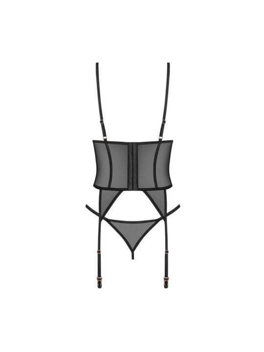 Euridia corset et string - Noirs