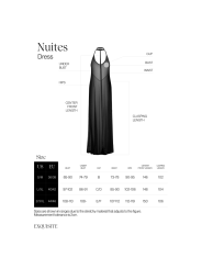 Nuites robe longue - Noire