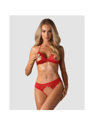 870-SEC-3 Ensemble ouvert 2 pcs - Rouge