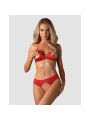 870-SEC-3 Ensemble ouvert 2 pcs - Rouge