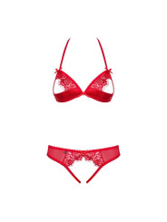 870-SEC-3 Ensemble ouvert 2 pcs - Rouge