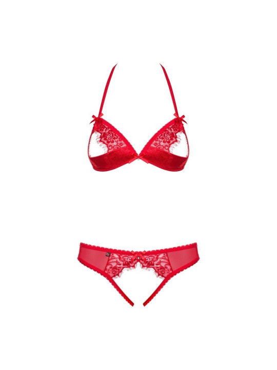 870-SEC-3 Ensemble ouvert 2 pcs - Rouge