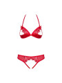 870-SEC-3 Ensemble ouvert 2 pcs - Rouge