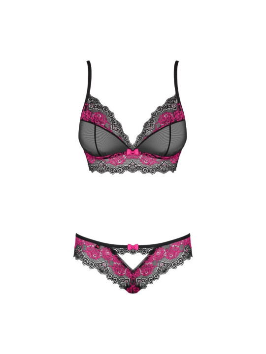 Tulia Ensemble 2 pcs - Noir et Fuchsia