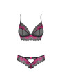 Tulia Ensemble 2 pcs - Noir et Fuchsia