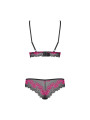 Tulia Ensemble 2 pcs - Noir et Fuchsia