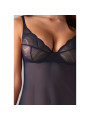 Nightly Blue nuisette et string - Bleu