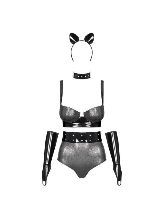 Silveria Ensemble 6 pcs - Argent et Noir