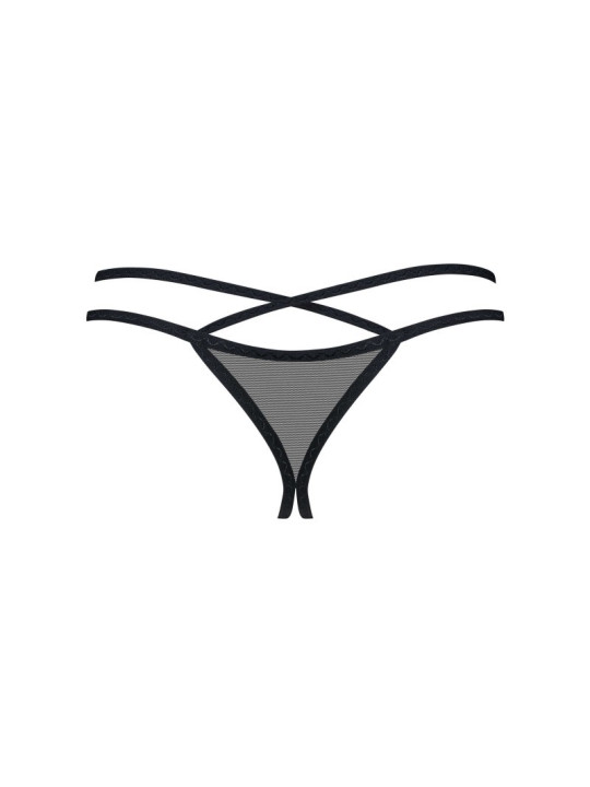 Vila blanes string ouvert - Noir