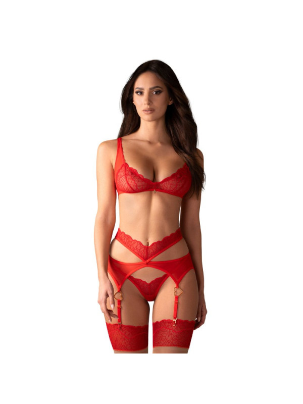 Cupide Desir ensemble 3 pièces - Rouge