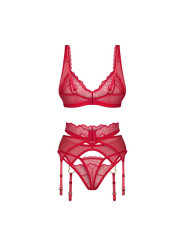 Cupide Desir ensemble 3 pièces - Rouge