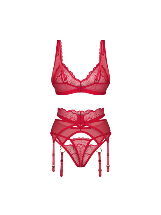 Cupide Desir ensemble 3 pièces - Rouge