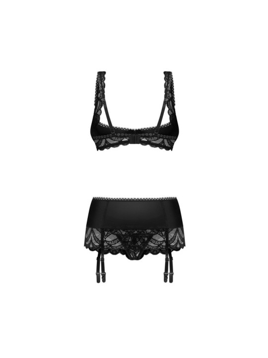 Lecille ensemble ouvert 3 pièces noir