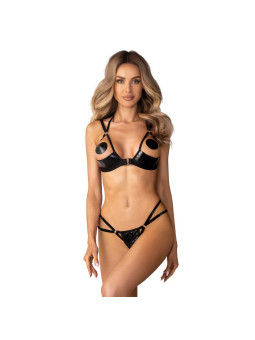 Keira Lise ensemble lingerie ouvert noir