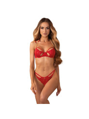 Matildea ensemble lingerie ouvert rouge