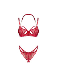 Matildea ensemble lingerie ouvert rouge