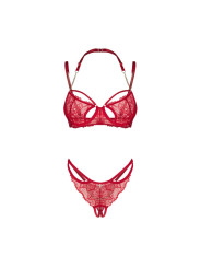 Matildea ensemble lingerie ouvert rouge